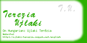 terezia ujlaki business card