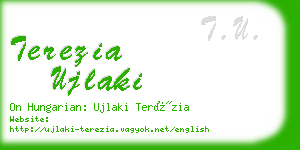 terezia ujlaki business card